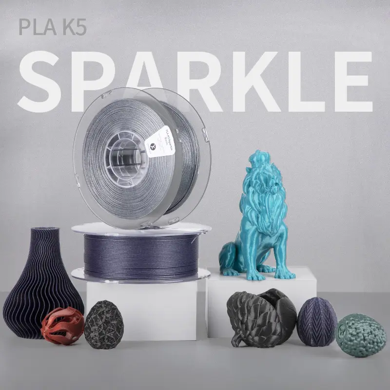 Kexcelled K5 Sparkle / Glitter PLA 3D Printer Filament - Print3dkw