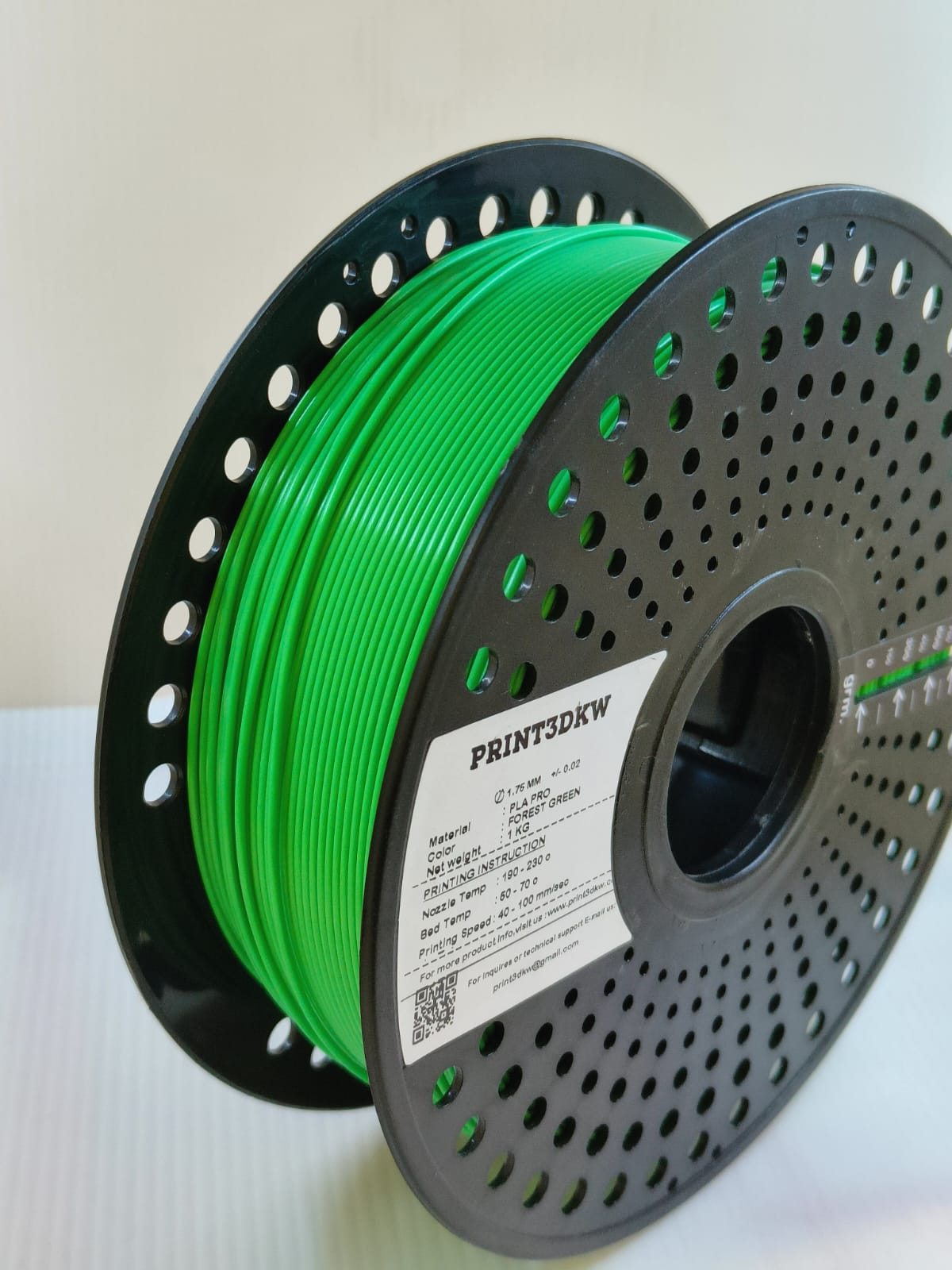 PRINT3DKW PLA PRO 3D Printing Filament Green
