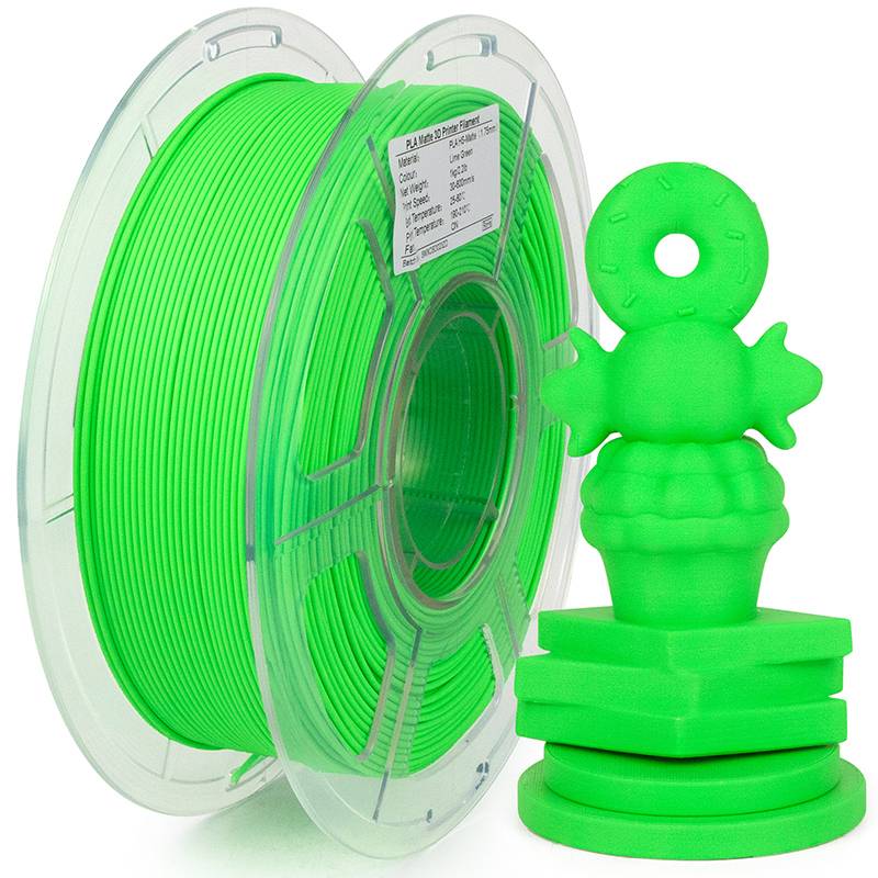 PRINT3DKW New Releases High Speed Matte PLA filament 1 KG Lime Green