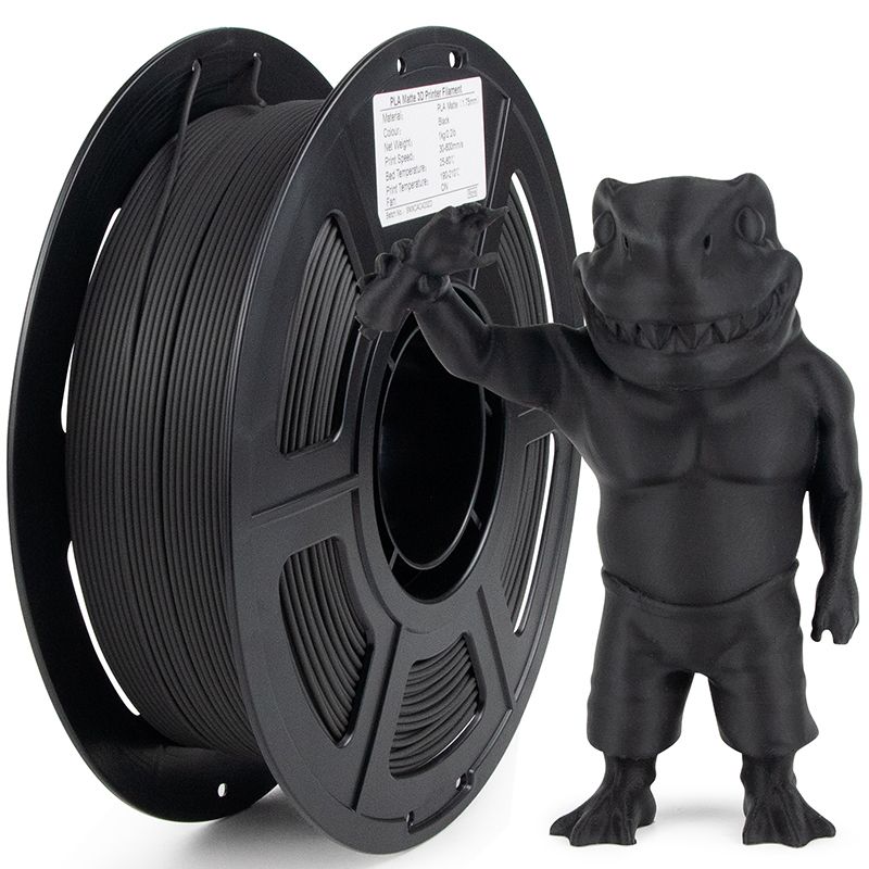 PRINT3DKW New Releases High Speed Matte PLA filament 1 KG Black