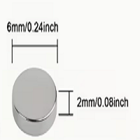 6x2mm Round Magnets - Neodymium Magnets