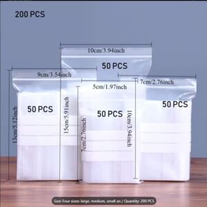 PE Resealable Plastic Bags
