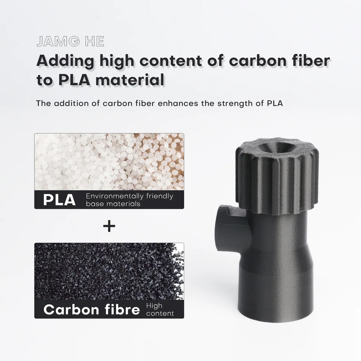 PRINT3DKW (JGH) Carbon Fiber PLA Filament - Image 6