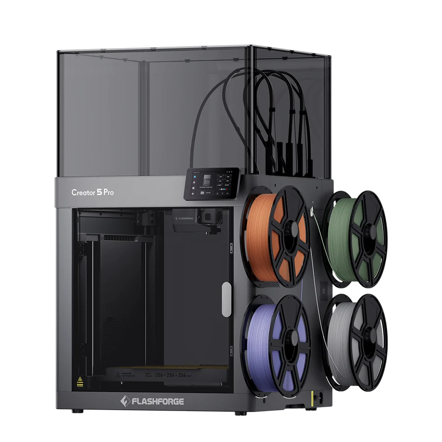 Flashforge Creator 5 Pro Enclosed Multi-Color 3D Printer (Call for price)